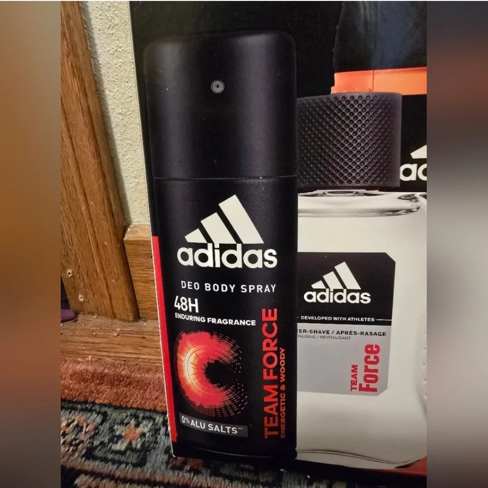 Adidas Team Force Shower Gel in Black and Orange